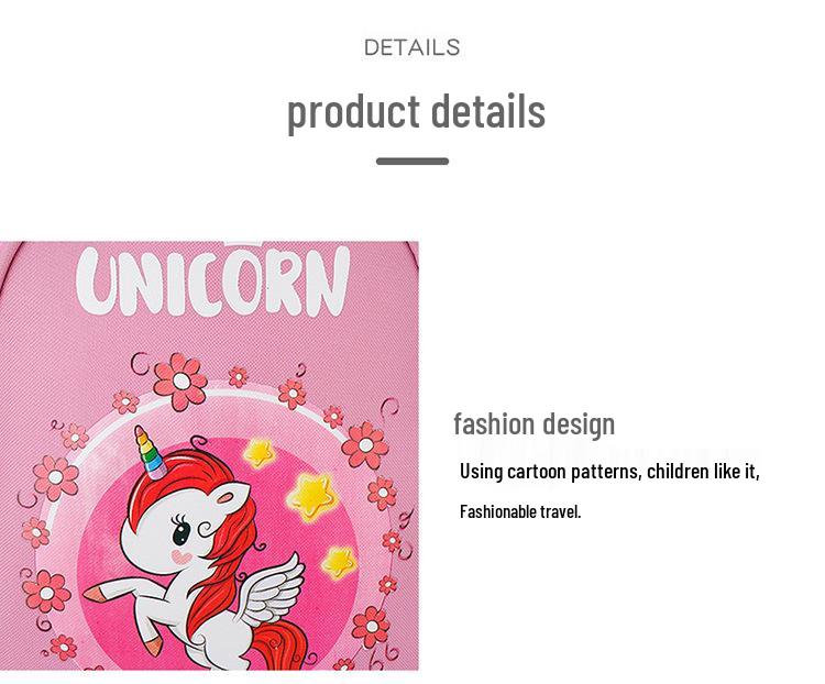 Kids' Cartoon Print Lightweight Backpack with Spine Protection - Ideal for Kindergarten To Elementary School