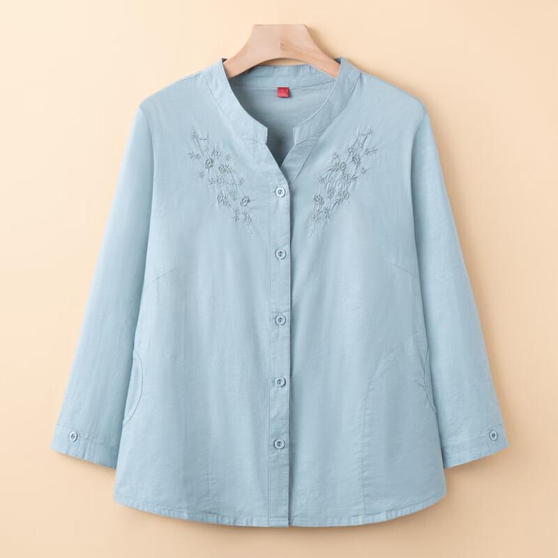 YUZHAOLIN Women's 100% Cotton Loose-Fit Shirt