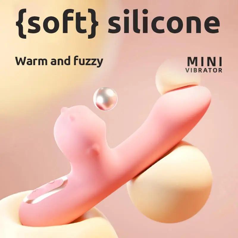 Vibrator with Heating Constant Temperature and Sucking Functions A Female Adult Sex Vibrator Wrap Suck and Strong Vibration