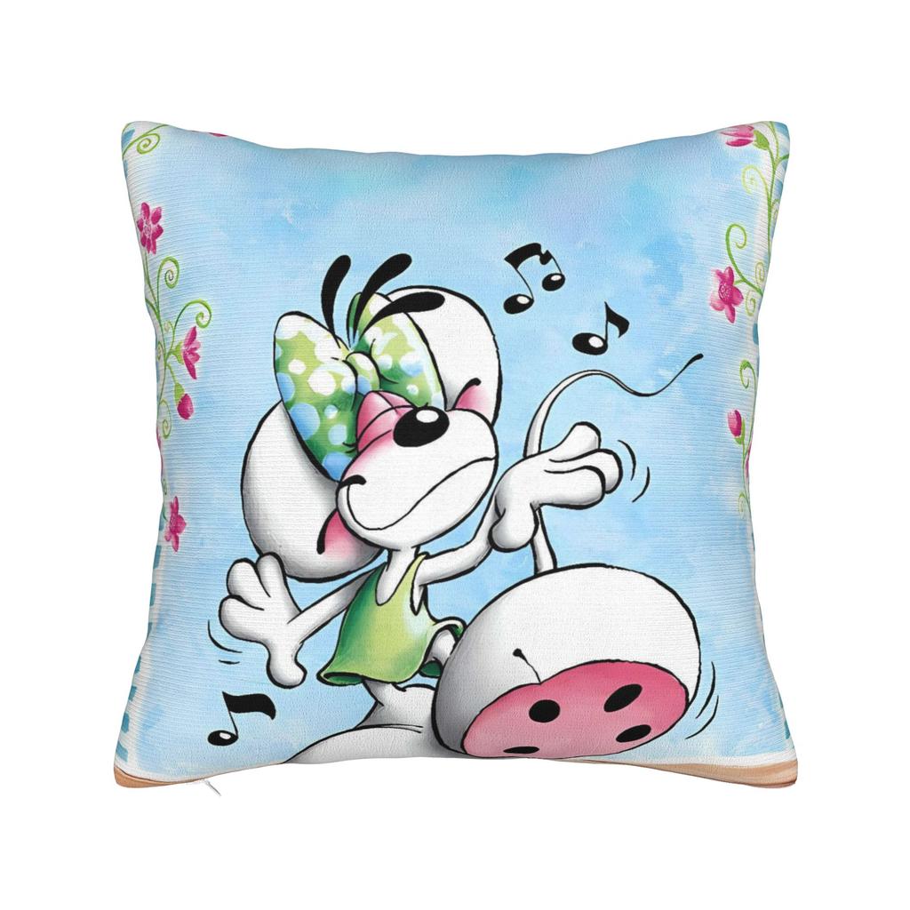 Good Night Diddl Pillow Cover  Comfy Cushion Cover Funny Pillow Case For Living Room Sofa