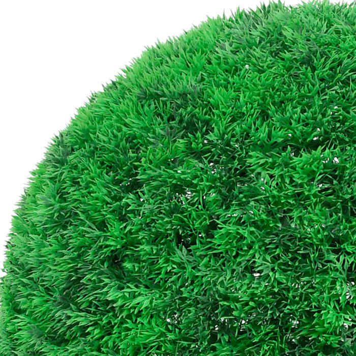 VidaXL Boules de buis artificielles avec lumières LED 2 pcs vert 52 cm, boule topiaire artificielle, boule topiaire 3335909