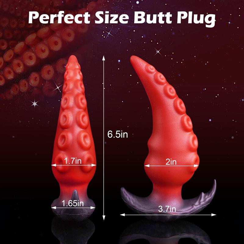 Platinum Grade Silicone Anal Plug Fantasy Design Butt Plug Soft Insertable Anal Toy for Beginners and Advanced Users