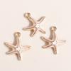 Leslie 10pcs Mix Cute Enamel Marine Organism Starfish Charms Pendants of Necklace Earrings Keychain Handemade DIY Jewelry Making