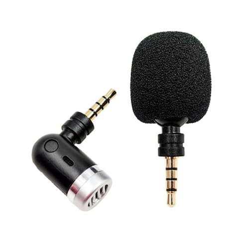 Mini Bendable 3.5mm Jack Microphone Portable Small Microphone for Sound Card Recorder Mobile Phone Smartphone Mini Mic
