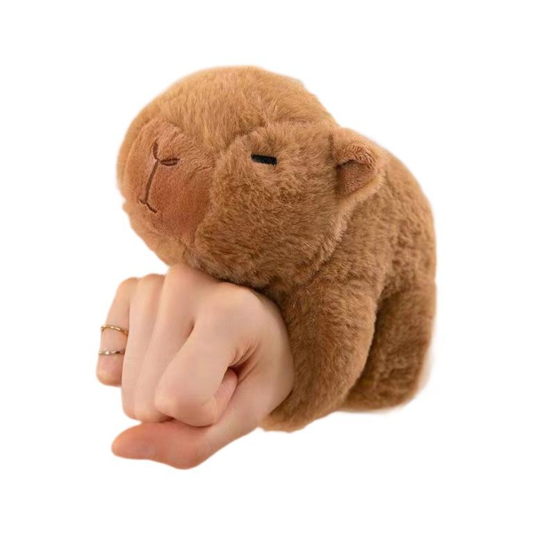 Kapi Papa Ring Bracelet Capybara Doll Plush Toy Creative Bicycle Doll Funny Grab Device Premium Durable Quality