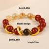 Natural Red Agate Beaded Bracelet Elegant Wristband Accessory Ideal for Young Trendsetters and Spiritually Minded Adults