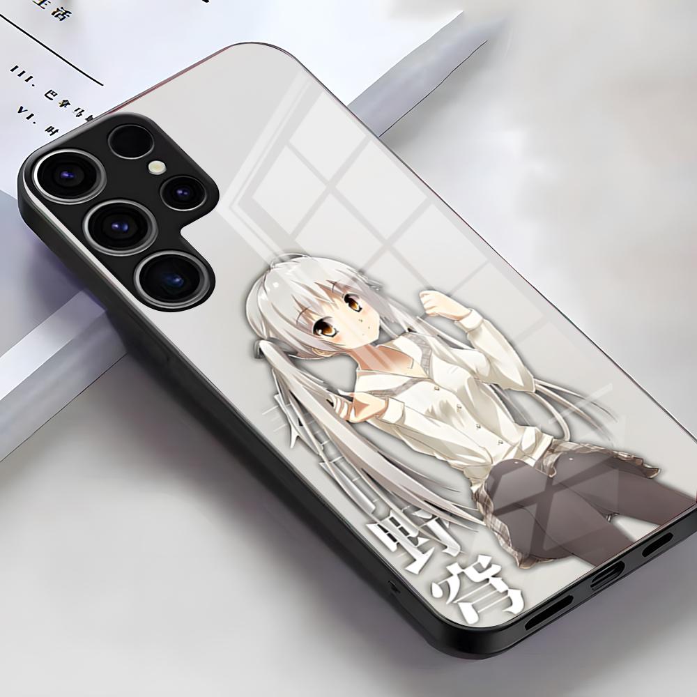 Y-Yosuga No Sora Phone Case For Samsung S26 S25 Edge Ultra S23 S22 S21 S20 Ultra Plus S24 Fe A54 A53 A25 Glass Cover