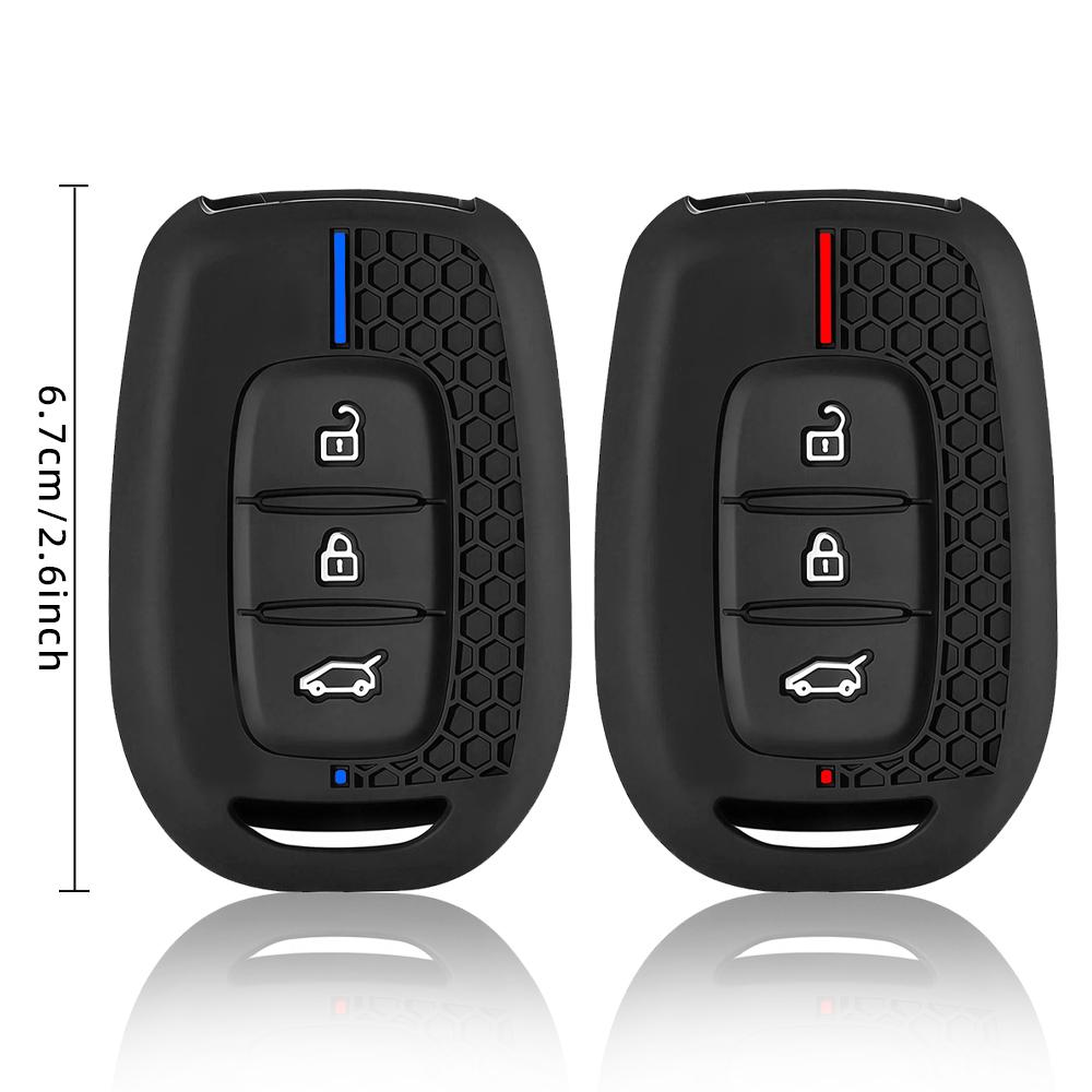 Premium Soft Silicone Car Key Case Cover For Renault Kwid Traffic Symbol Dacia Sandero Logan Duster 3 Button Fob