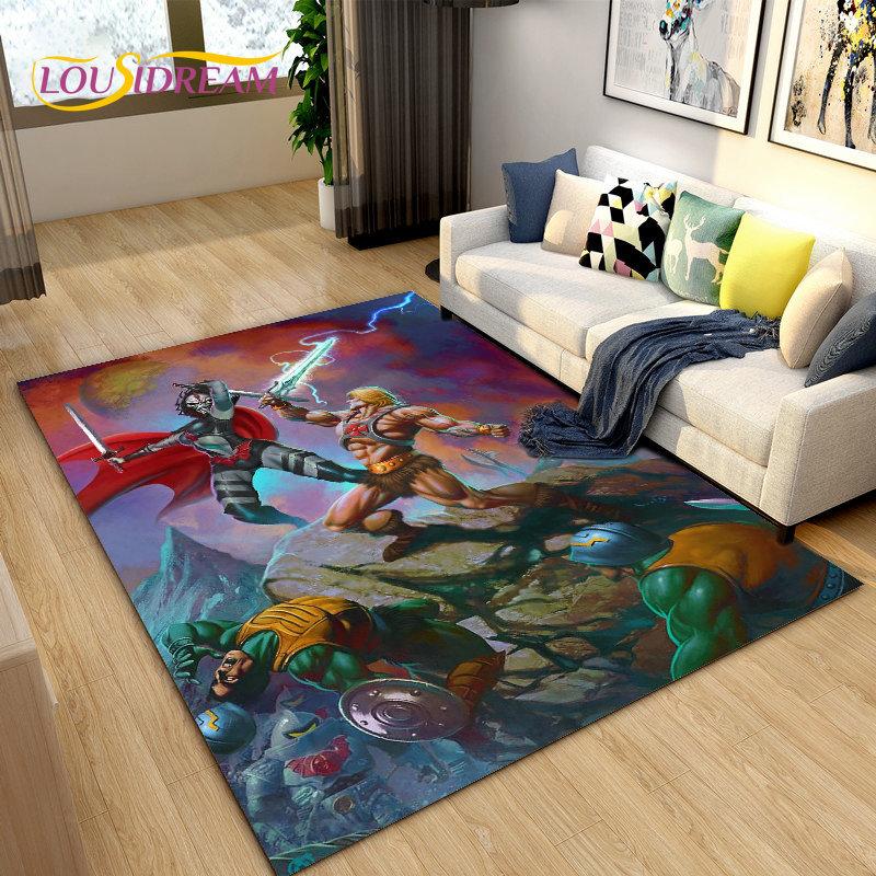 He Man and the Masters of the Universe Area Rug,Carpet Rug for Living Room Bedroom Sofa Doormat Decoration,Non-slip Floor Mat