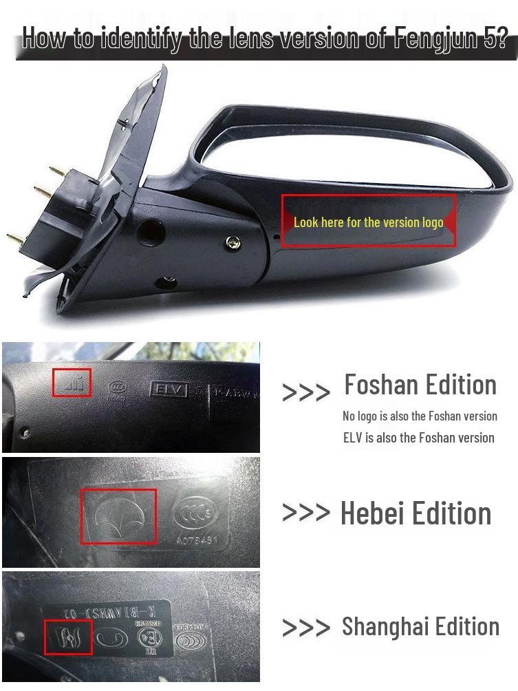 Wingle 5/6/7 Pickup Truck Rearview Mirror Lens for Great Wall