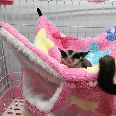 Hängematten für Kleintiere, Hamster, Frettchen, Kaninchen, Meerschweinchen, Baumwolle, weiches Schlafnest