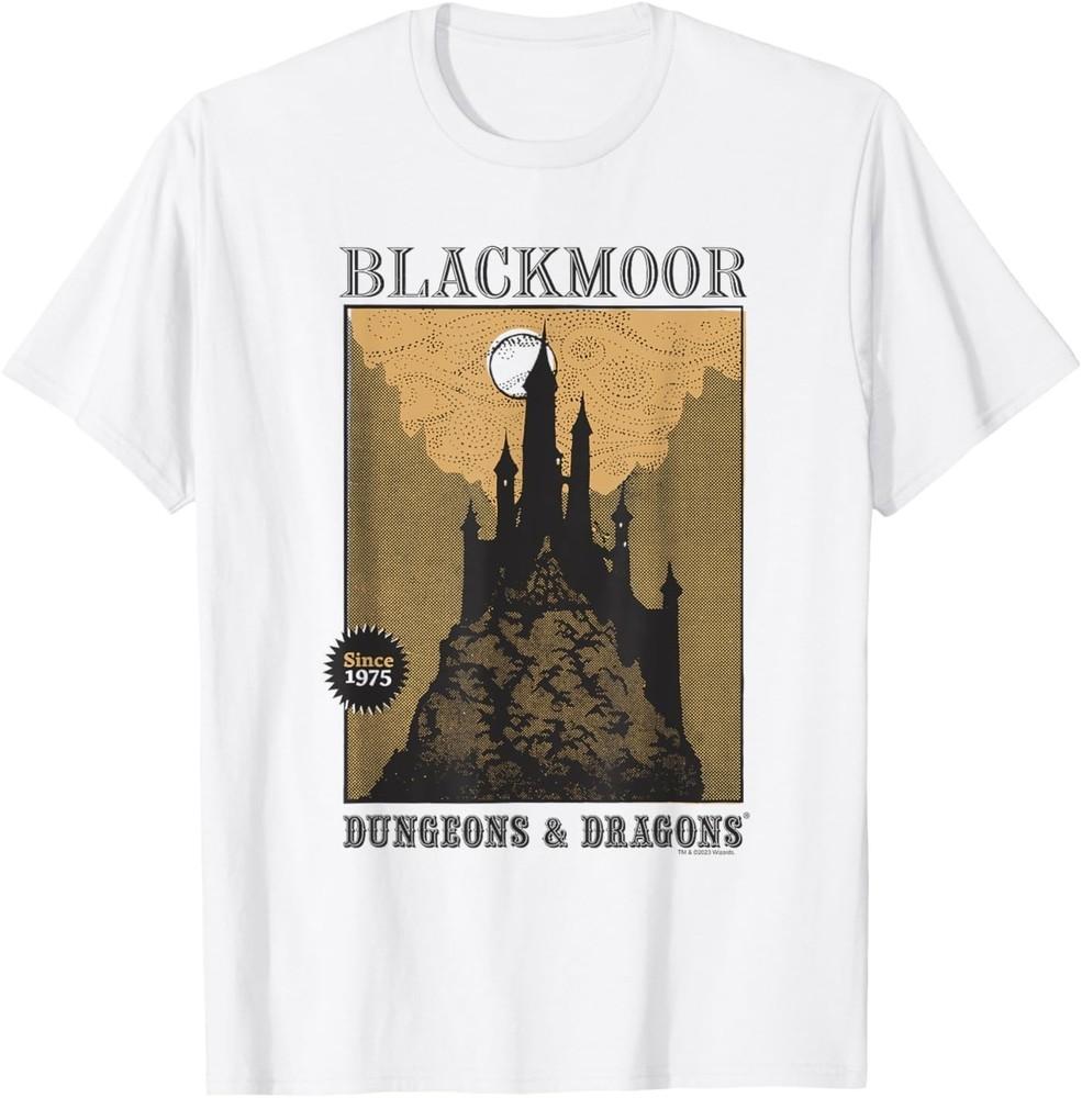 Dungeons and Dragons 50th Anniversary Blackmoor Castle Card T-Shirt 4XL