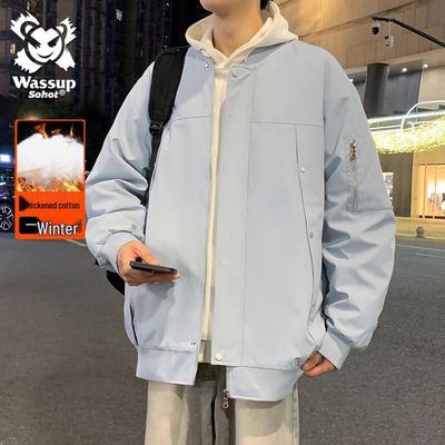Wassup Sohot Men's American Style Winter Padded Bomber Jacket