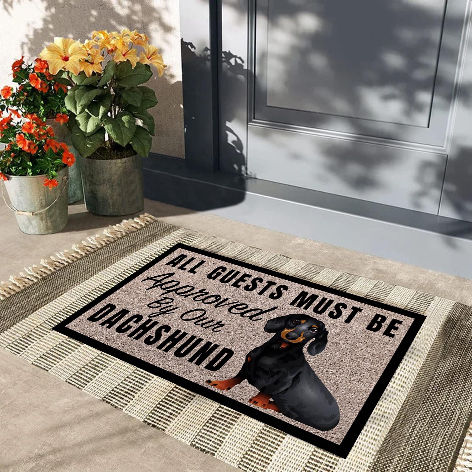 ALLE GASTEN MOETEN WORDEN GOEDGEKEURD DOOR ONZE DASHOND Deurmat Rubber Badkamer Keukenmat Tuin Garage Deur Vloermat Antislip Tapijt 24x16inch