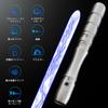 YDD Lightsaber with LED Blade, Metal Hilt, Force FX, Sound Effects, Sensor, Rechargeable Light-Up Sword (Silver-Blue Blade)
