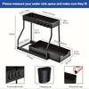 Modern Kitchen Cabinet Organizer Multi-tier Pull-out Storage Rack Ideal for Small Kitchens Dishwasher-safe and Easy to Assemble