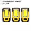 KDULIT 4000mah Led Work Light Rechargeable Super Bright COB Flashlight With Magnetic Portable Outdoor Camping Emergency Lamp