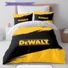 Dewalt Tool Pattern Bedding Quilt Set Quilt Cover Pillowcase Home Decoration Gift (1 * duvet cover + 2 * pillowcase, without core)