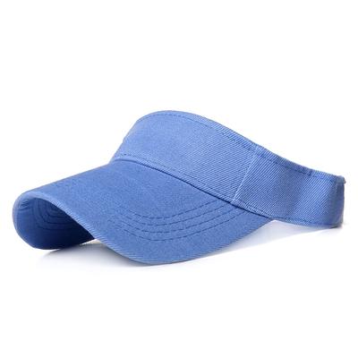 Men Women Summer Solid Visor Sun Plain Hat Casual Ajustable Empty top Unisex Sunscreen Cap