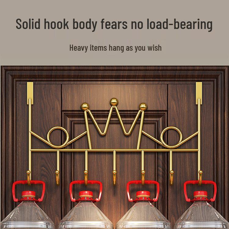 Door-Mounted Hook & Storage Rack for Clothes, Coats, and More