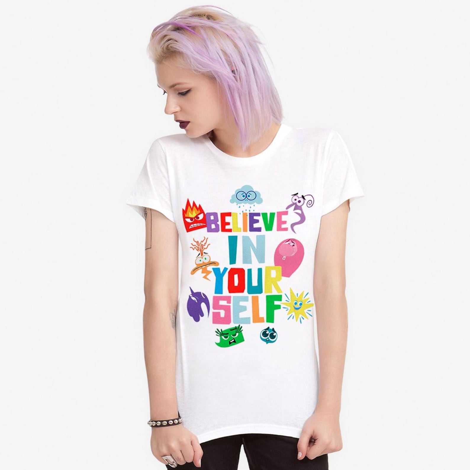 Inside Out Believe In Your Self T-Shirt, Men s and Women s Sizes Tee (NSD-993527) 2XL