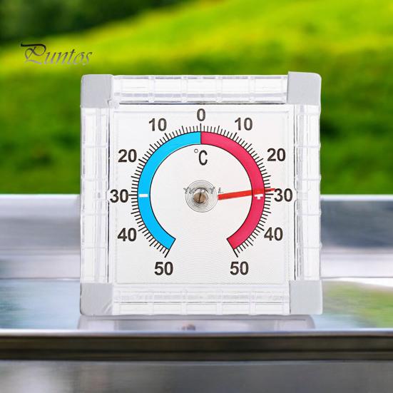 Window Thermometer Waterproof Adhesive Indoor Outdoor Temperature Gauge High Accuracy Square Plastic Digital Thermometer