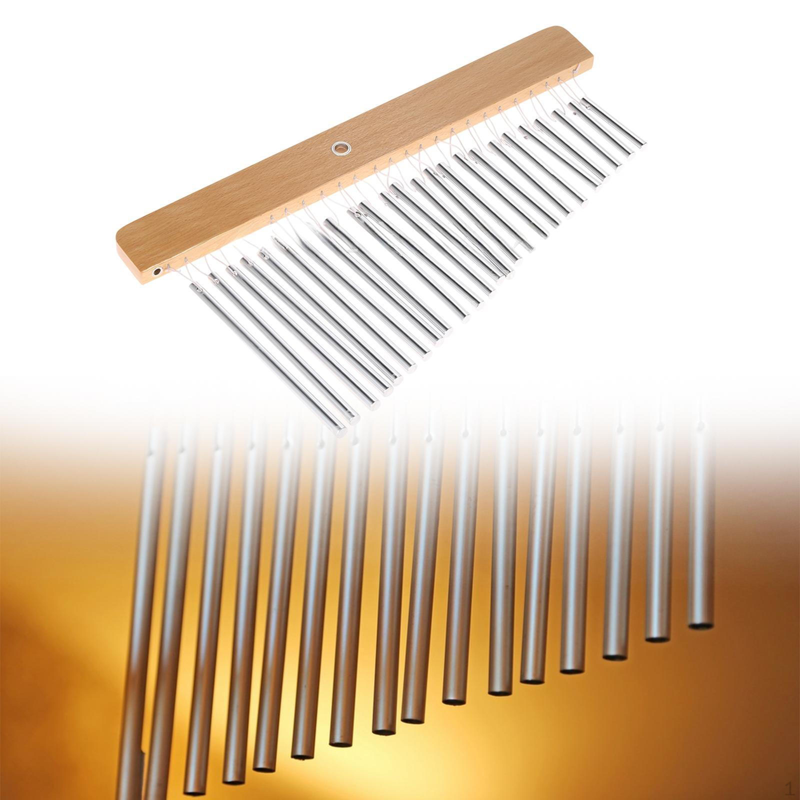 

25-тактовый колокольчик Перкуссия Музыкальное дерево Аккомпанемент Развитие Колокольчик ветра серебряный