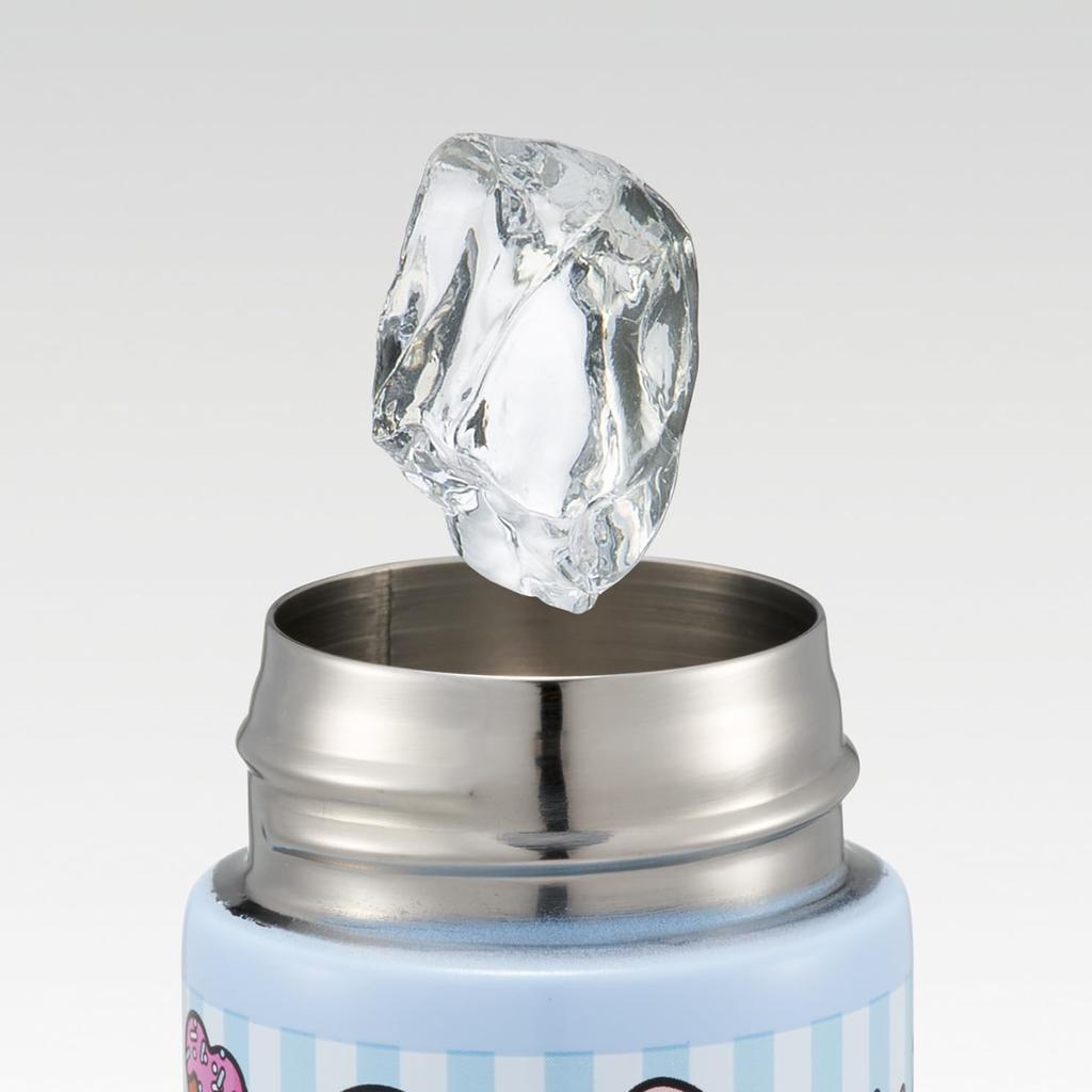 Skater Mini Stainless Steel Water Small Vacuum Sanrio My American Diner Bottle, 120ml, Capacity, Hot/Cold Insulated, Double-Layered Wall, Melody,