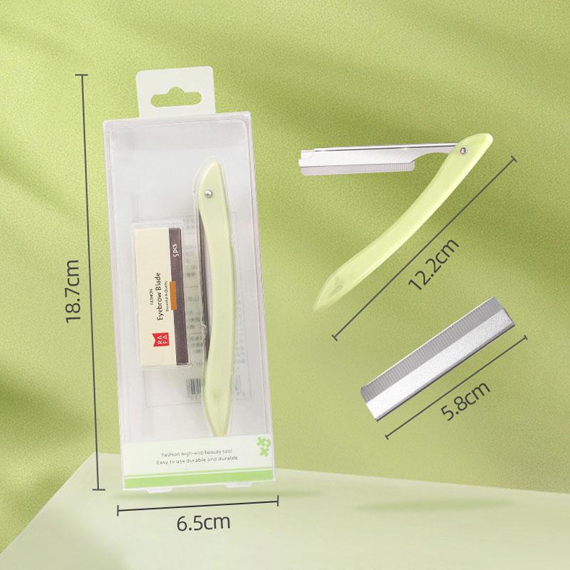 1Pcs Folding Eyebrow Trimming Knife Holder Is Easy To Disassemble Compact and Portable Suitable for Women