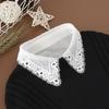 New Fake Collar Shirt Women White Lapel Ruffles Stand False Collar Woman Girls Detachable Collar Lace Removable Half Shirt