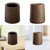 Wood Grain Garbage Basket Open Top for Bathroom and Living Areas