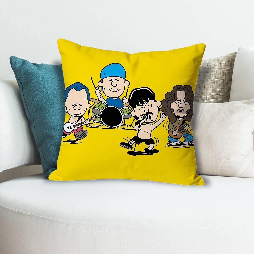 Red Hot CChili PPeppersS Anime Celebrity Merchandise AllMatch Printed Pillow Case Sofa Car Office Room Decoration Protector