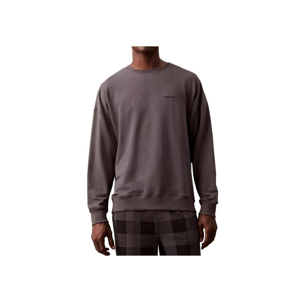 Calvin Klein Minimalist Comfortable Versatile Casual Long Sleeve Sweatshirt Men Sweatshirt Gray NM2841-022
