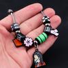 Demon Slayer Kimetsu no Yaiba Kamado Nezuko DIY Charm Bracelet Anime Cosplay Jewelry Unisex