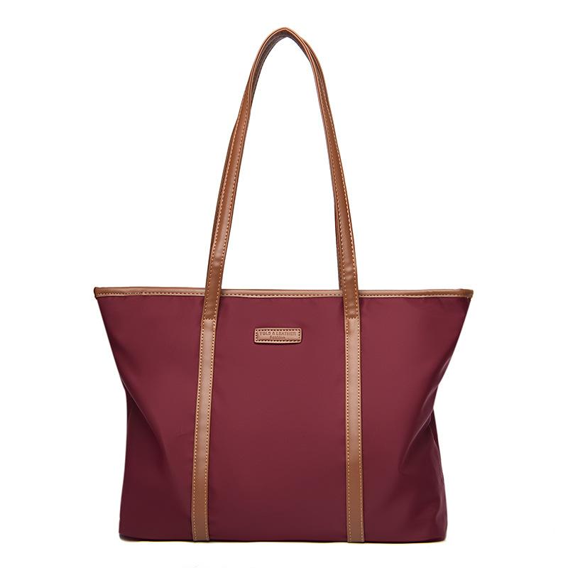 

Сумка-тоут Oxford Spun, большая вместимость, женская сумка через плечо, дорожная сумка через плечо бордовый