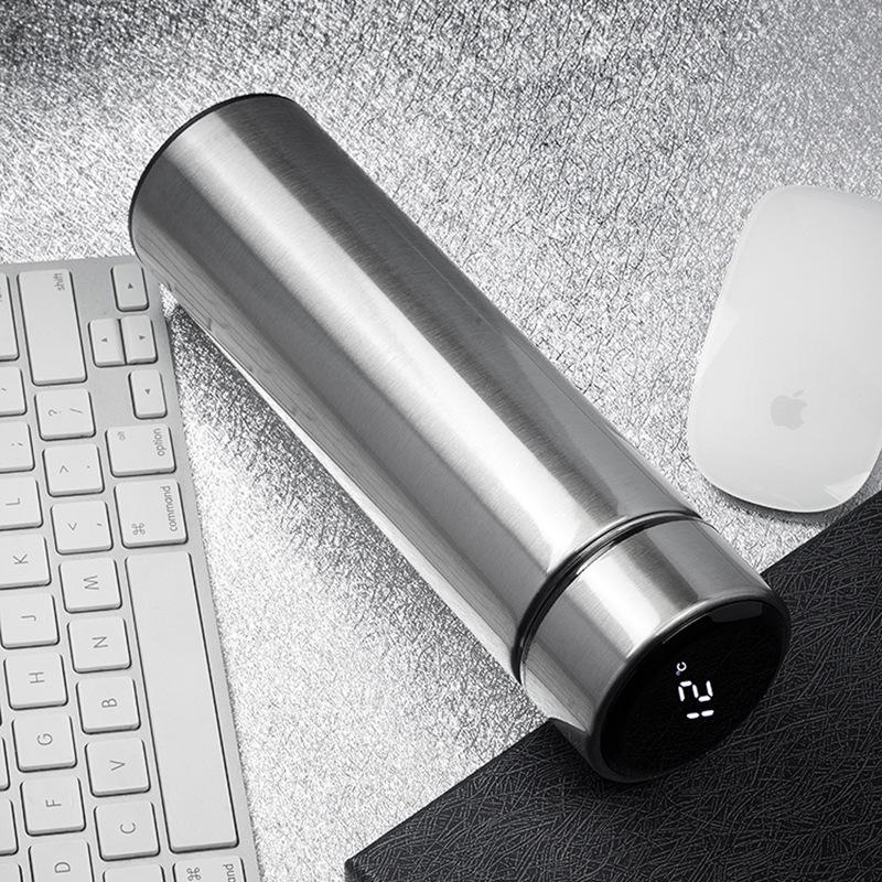 304 Stainless Steel Smart Temperature Display Insulated Water Cup with LED - Customizable Gift