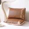 Refreshing Summer Pillowcase: Ice Silk Rattan Mat for Cool Comfort