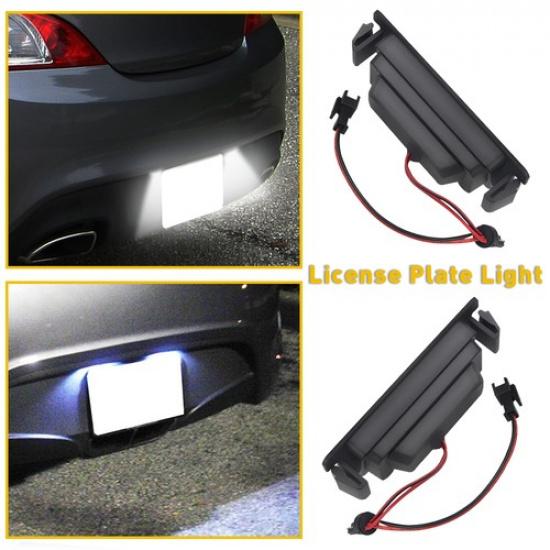 Для 45218 Soul Kia / Veloster Genesis White 2D SMD LED Подсветка номерного знака Пара