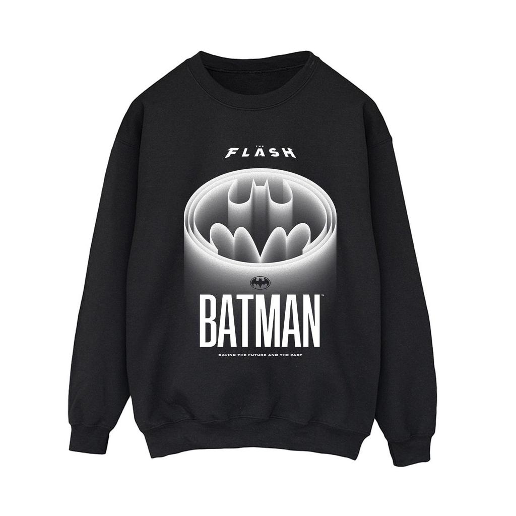 DC Comics Womens/Ladies The Flash Batman White Logo Sweatshirt