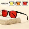 Men Women Fashion Anti Blue Light Glasses Orange/Red Lenses Classic Driving Night Vision Glasses Neutral HD Fashion Glasses