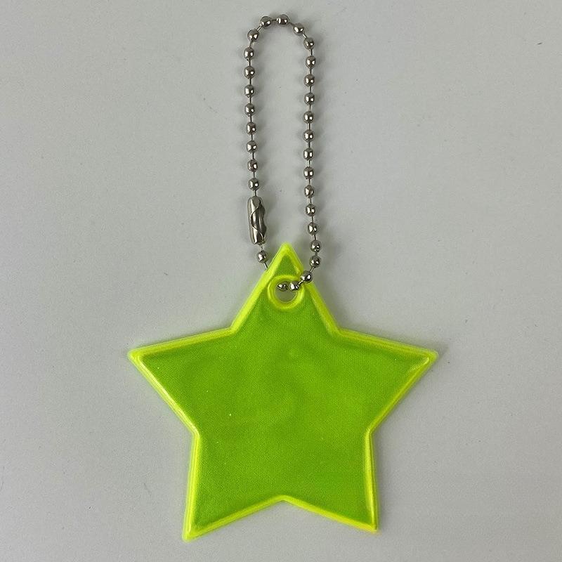 2Pcs Color Music  Safety Reflector Reflective Keychains Car Keyrings Charm Bag Accessories for Jacket BackPack Strollers Wheelchairs