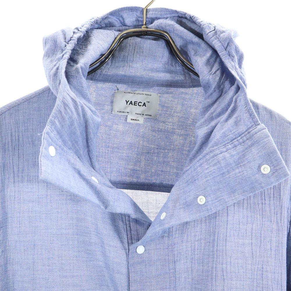 YAECA made in Japan half button Zip jacket S blue pullover Men's Used