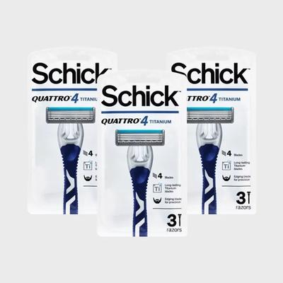 Schick_Schick Quattro 4 Titanium Portable Razor 3 Pack X 3