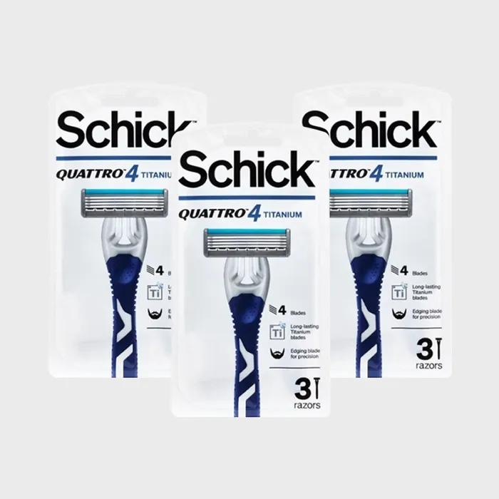 Schick_Schick Quattro 4 Titanium Portable Razor 3 Pack X 3