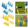Hurdle Cone Set Include 6 Agility Cones 3 Rods for Running Obstacle