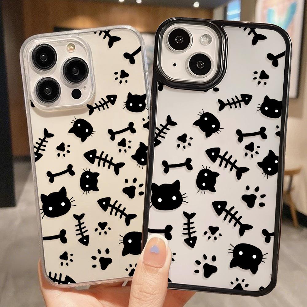 Acrylic Phone Case for iPhone 11 12 13 14 Pro 12 14 16 Pro Max for Samsung A16 A36 A56 S24 FE High-quality Painted Anti-fall Mobile Phone Case