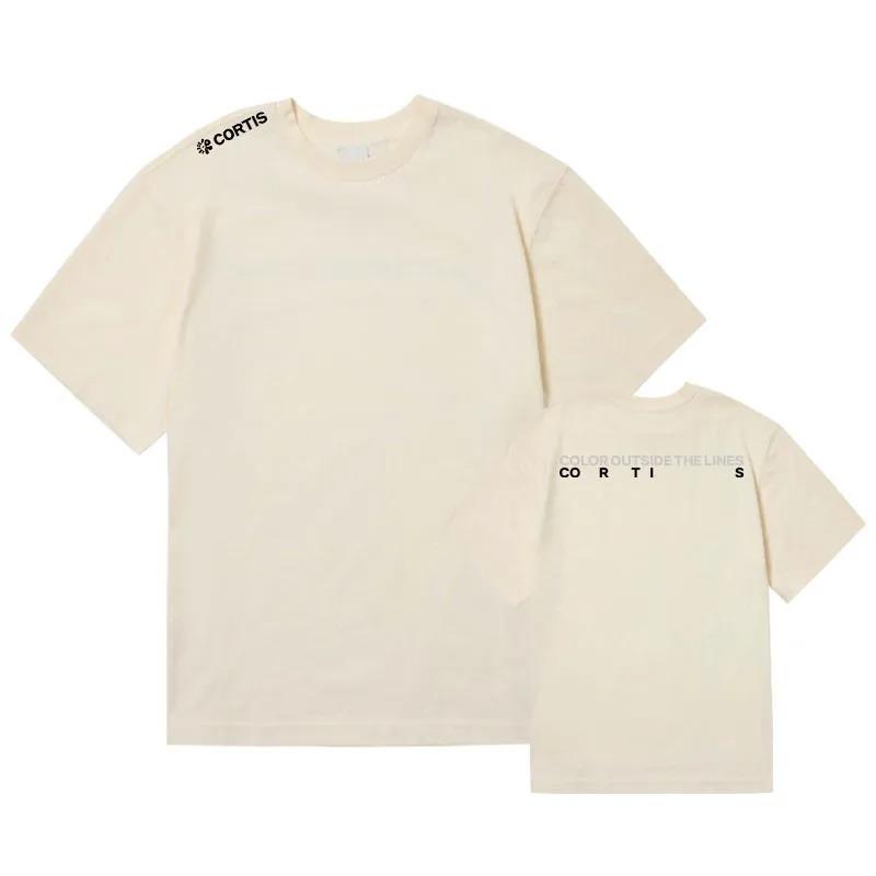 

2026 Kpop CORTIS OUTSIDE T-Shirt Loose Cotton O-Neck Letter Printing Short Sleeve James Martin Juhoon Fans Concert Support Gift XL