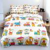 Duvet Cover Pillow Cover Cartoon Train Bedding Set Farm Duvet Set Adult Boy Girl Bedroom Decoration Kids Birthday Gift
