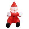 Modern Outdoor Christmas Inflatable Santa Claus Climbing Wall Giant Ornament Waterproof Polyester for Garden Lawn