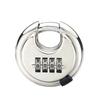 Stainless Steel Round Password Padlock Warehouse Outdoor Door Ship Container Chain Horizontal Opening Lock Anti-theft Waterproof